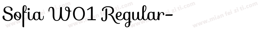 Sofia W01 Regular字体转换